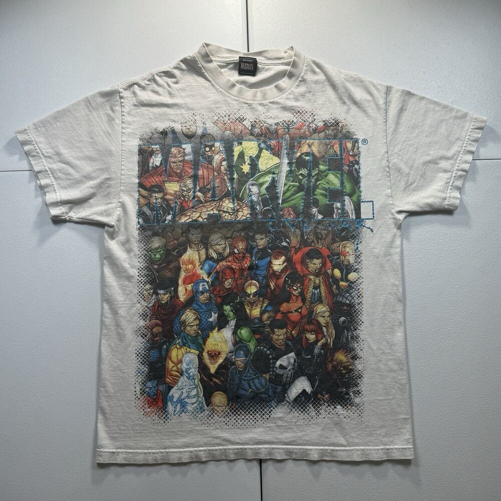 Marvel Mad Engine T-Shirt Men’s Late White Superhero Spider-Man Hulk Deadpool‎
